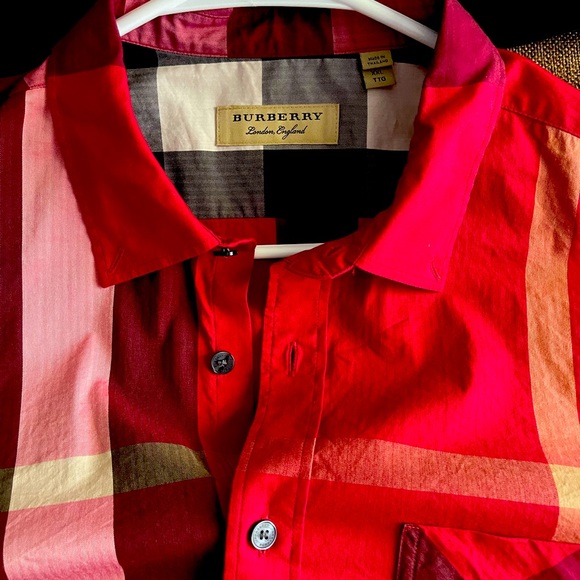 Burberry Other - Burberry Red collared Long Sleeve